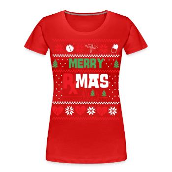 Pharmacy Tech Technician - Frauen Premium Bio T-Shirt - Rot - Vorne - Mia (176cm)
