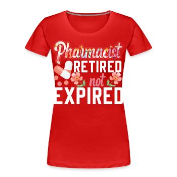 Pharmacy Tech Technician - Frauen Premium Bio T-Shirt - Rot - Vorne - Mia (176cm)