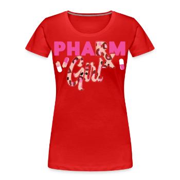 Pharmacy Tech Technician - Frauen Premium Bio T-Shirt - Rot - Vorne - Mia (176cm)