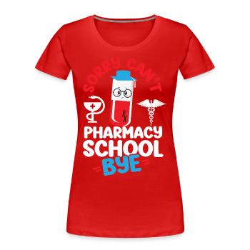 Pharmacy Tech Technician - Frauen Premium Bio T-Shirt - Rot - Vorne - Mia (176cm)