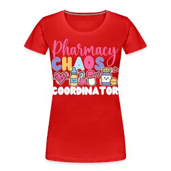 Pharmacy Tech Technician - Frauen Premium Bio T-Shirt - Rot - Vorne - Mia (176cm)