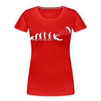 Kitesurfen Kitesurf Kitesurfer Kiteboard - T-shirt bio Premium Femme - rouge - Devant - Mia (176cm)