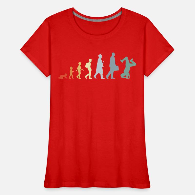 Vintage Breakdancer Evolution Women's Premium Organic T-Shirt