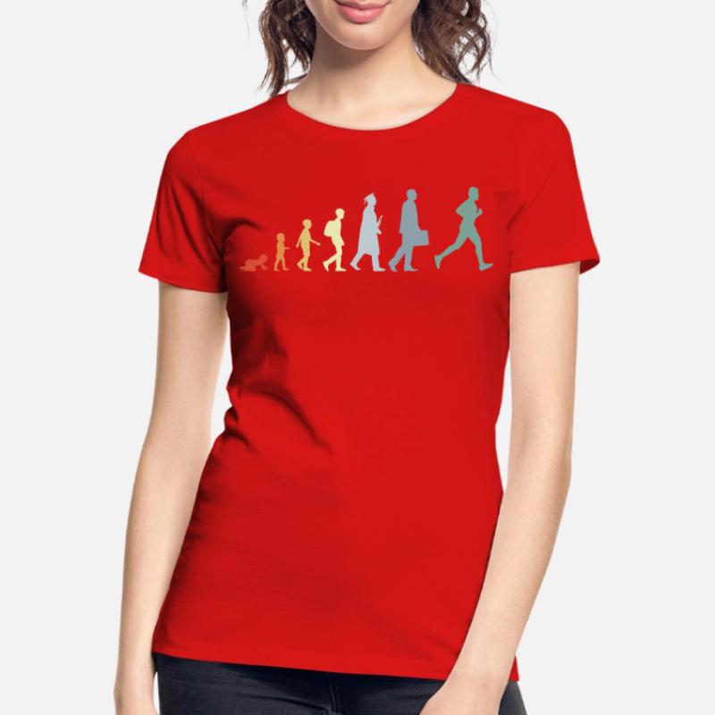 Runner Evolution Women's Premium Organic T-Shirt