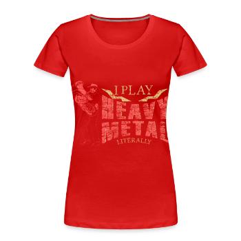 Tuba Musik - Frauen Premium Bio T-Shirt - Rot - Vorne - Mia (176cm)