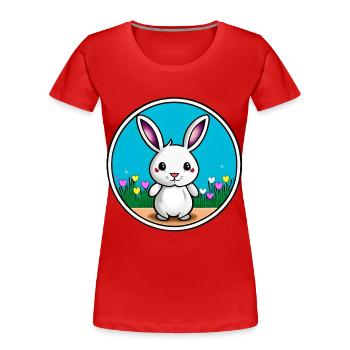 Cute Easter - Women's Premium Organic T-Shirt - red - Front - Mia (176cm)