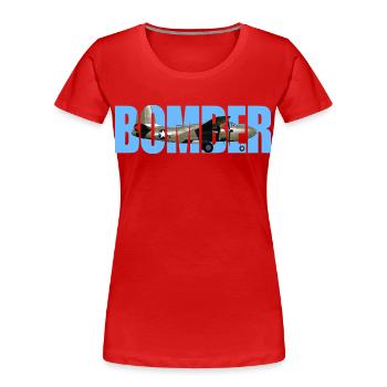 bombardier A-20 Havoc - T-shirt bio Premium Femme - rouge - Devant - Mia (176cm)