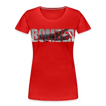 Bomber B-24 Liberator - Women's Premium Organic T-Shirt - red - Front - Mia (176cm)