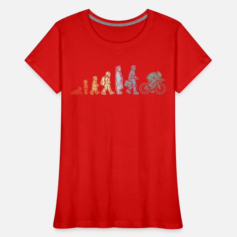 Cyclist Evolution Women's Premium Organic T-Shirt