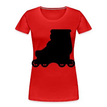 Inline Skate - Aggressive Skate - Women's Premium Organic T-Shirt - red - Front - Mia (176cm)
