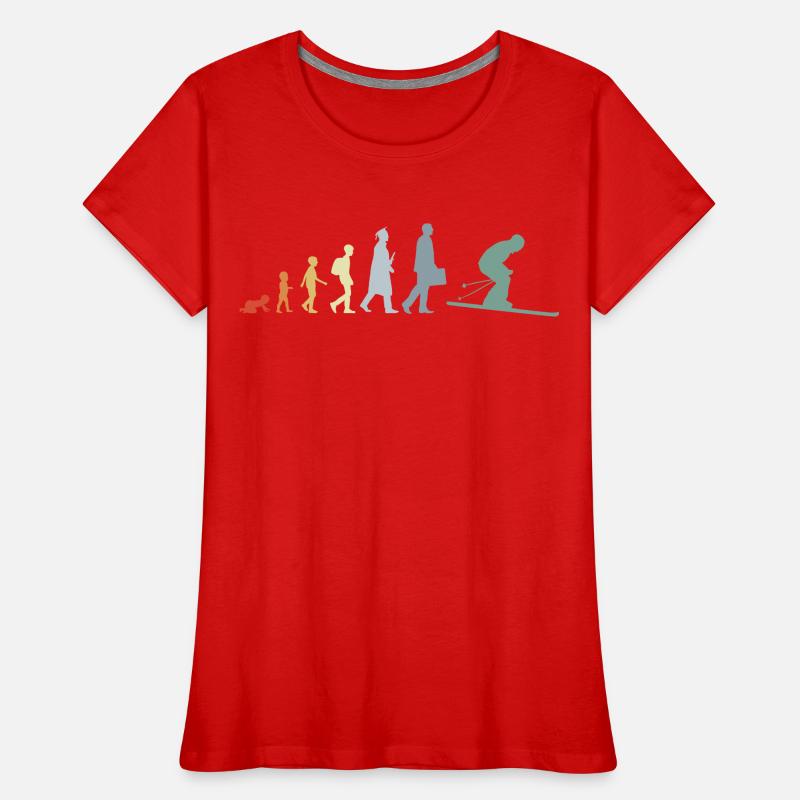 Évolution du ski T-shirt bio Premium Femme