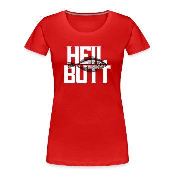 Heilbutt Angeln Angler - Frauen Premium Bio T-Shirt - Rot - Vorne - Mia (176cm)