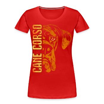 Cane Corso Dog - Women's Premium Organic T-Shirt - red - Front - Mia (176cm)