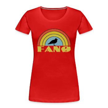 Fano, Denmark - Women's Premium Organic T-Shirt - red - Front - Mia (176cm)