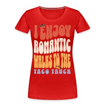 Tacos - Frauen Premium Bio T-Shirt - Rot - Vorne - Mia (176cm)
