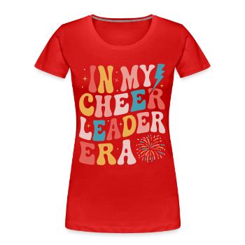 Cheerleader - Frauen Premium Bio T-Shirt - Rot - Vorne - Mia (176cm)