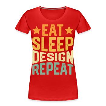 Architekt - Frauen Premium Bio T-Shirt - Rot - Vorne - Mia (176cm)
