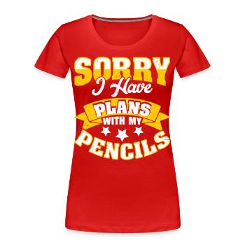 Architekt - Frauen Premium Bio T-Shirt - Rot - Vorne - Mia (176cm)