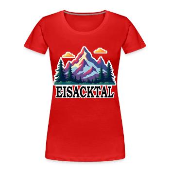 Valle Isarco - T-shirt bio Premium Femme - rouge - Devant - Mia (176cm)