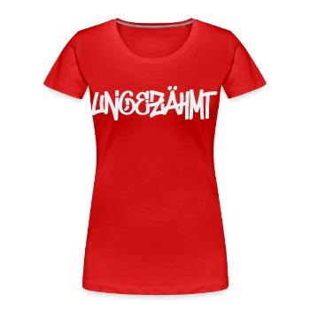 Urban Wild - Frauen Premium Bio T-Shirt - Rot - Vorne - Mia (176cm)