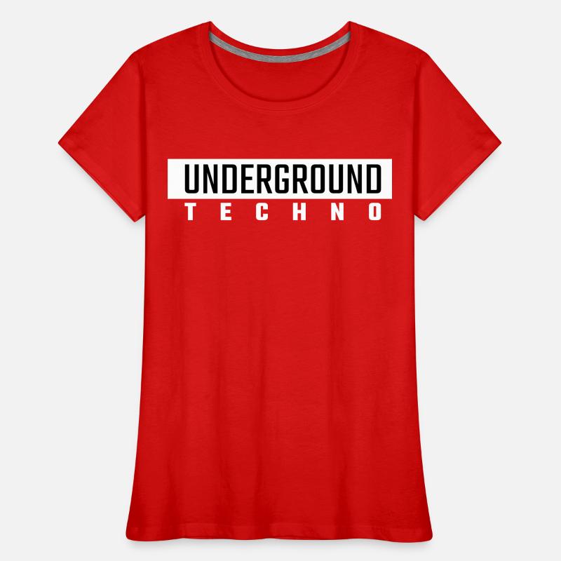Underground Techno T-shirt bio Premium Femme