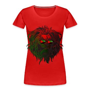 Martinique - Frauen Premium Bio T-Shirt - Rot - Vorne - Mia (176cm)