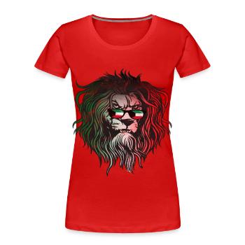 Koweït - T-shirt bio Premium Femme - rouge - Devant - Mia (176cm)