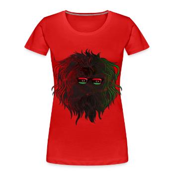 Libyen - Frauen Premium Bio T-Shirt - Rot - Vorne - Mia (176cm)