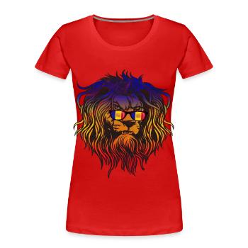 Andorre - T-shirt bio Premium Femme - rouge - Devant - Mia (176cm)