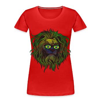 Brésil - T-shirt bio Premium Femme - rouge - Devant - Mia (176cm)