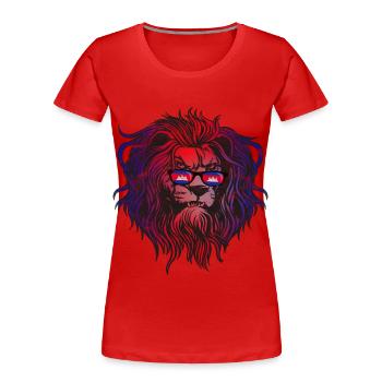 Kambodscha - Frauen Premium Bio T-Shirt - Rot - Vorne - Mia (176cm)
