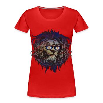 Belize - T-shirt bio Premium Femme - rouge - Devant - Mia (176cm)