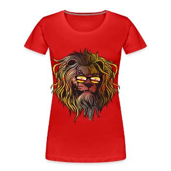 Brunei - Frauen Premium Bio T-Shirt - Rot - Vorne - Mia (176cm)