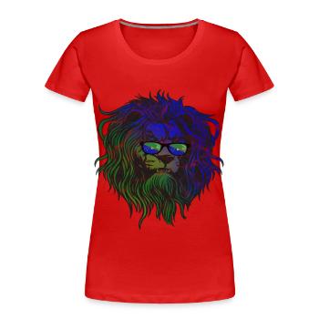 Weihnachtsinsel - Frauen Premium Bio T-Shirt - Rot - Vorne - Mia (176cm)