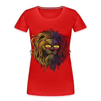 Ecuador - Frauen Premium Bio T-Shirt - Rot - Vorne - Mia (176cm)