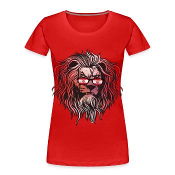 Polynésie française - T-shirt bio Premium Femme - rouge - Devant - Mia (176cm)
