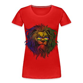 Nouvelle Calédonie - T-shirt bio Premium Femme - rouge - Devant - Mia (176cm)