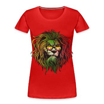 Myanmar - Frauen Premium Bio T-Shirt - Rot - Vorne - Mia (176cm)