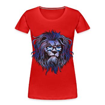 Schottland - Frauen Premium Bio T-Shirt - Rot - Vorne - Mia (176cm)