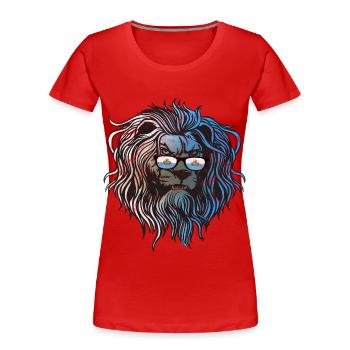 Saint-Marin - T-shirt bio Premium Femme - rouge - Devant - Mia (176cm)