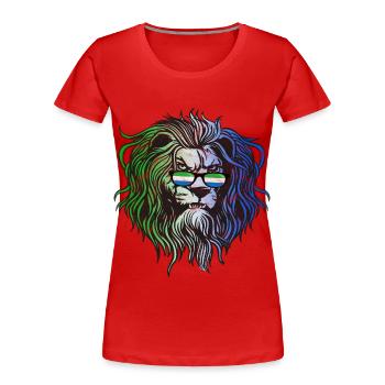 Sierra Leone - T-shirt bio Premium Femme - rouge - Devant - Mia (176cm)