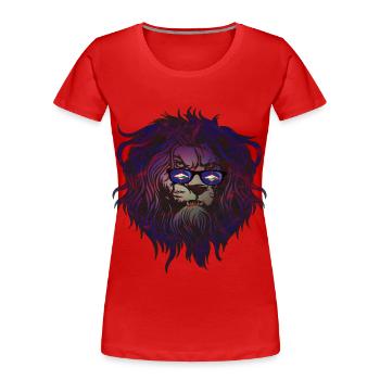 Sint Eustatius - T-shirt bio Premium Femme - rouge - Devant - Mia (176cm)