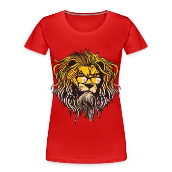 Vatican - T-shirt bio Premium Femme - rouge - Devant - Mia (176cm)