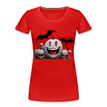 Le Batty Party Crasher - T-shirt bio Premium Femme - rouge - Devant - Mia (176cm)