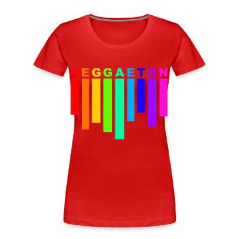 reggaeton rainbow - Women's Premium Organic T-Shirt - red - Front - Mia (176cm)