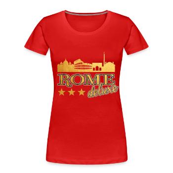 Rome Rome Italy City Skyline Home Love - Women's Premium Organic T-Shirt - red - Front - Mia (176cm)