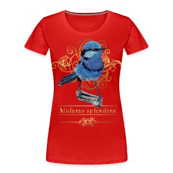 Le splendide maluro - T-shirt bio Premium Femme - rouge - Devant - Mia (176cm)
