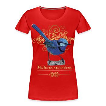 splendide maluro - T-shirt bio Premium Femme - rouge - Devant - Mia (176cm)