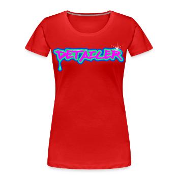 Car Detailer, Car Lover, Vehicle Detailer - Women's Premium Organic T-Shirt - red - Front - Mia (176cm)