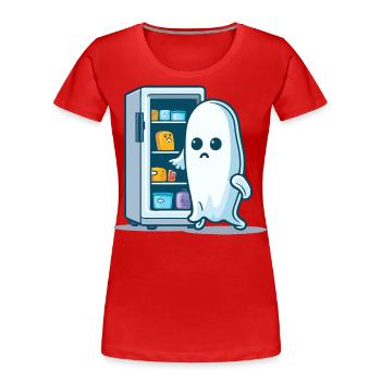 Mitternachtsknabbereien: Eine spielerische Begegnung mit den Su - Frauen Premium Bio T-Shirt - Rot - Vorne - Mia (176cm)